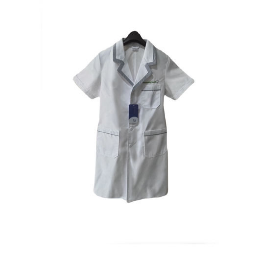 White coat doctor uniform beauty salon skin management female nurse uniform slim fitting short sleeved embroidery teacher short sleeved